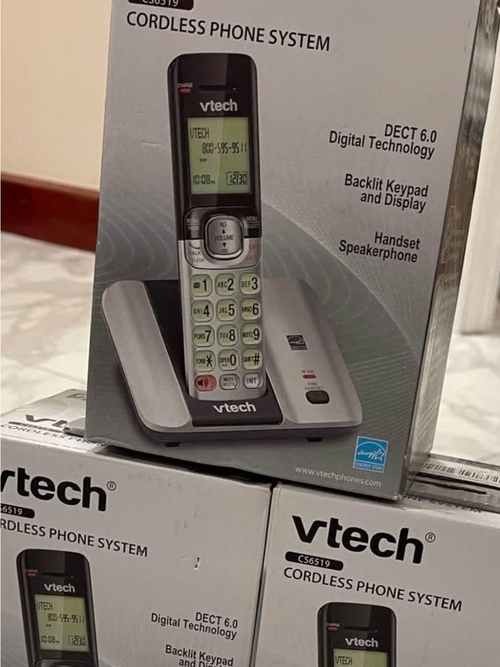 VTech CS5119-2 DECT 6.0 Expandable Cordless Phone System Gray 735078036506 NEW